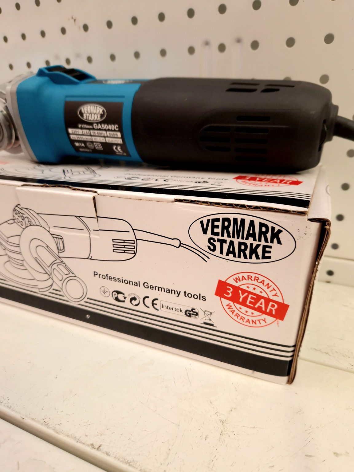 Ъглошлайф Vermarkstarke 1100W 125мм с Oбороти