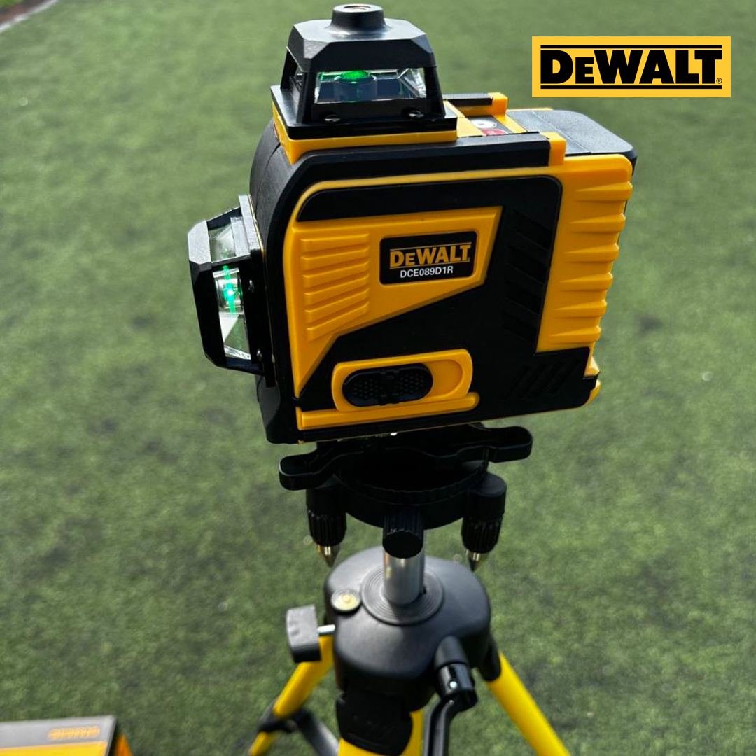 4D ЛАЗЕРЕН НИВЕЛИР Dewalt с 16 линии 4 точков Зелен Лъч+Звуков приемник 30м